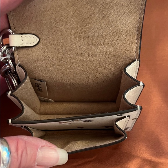 Coach Cream Wallet Bag Charm - Picture 2 of 8